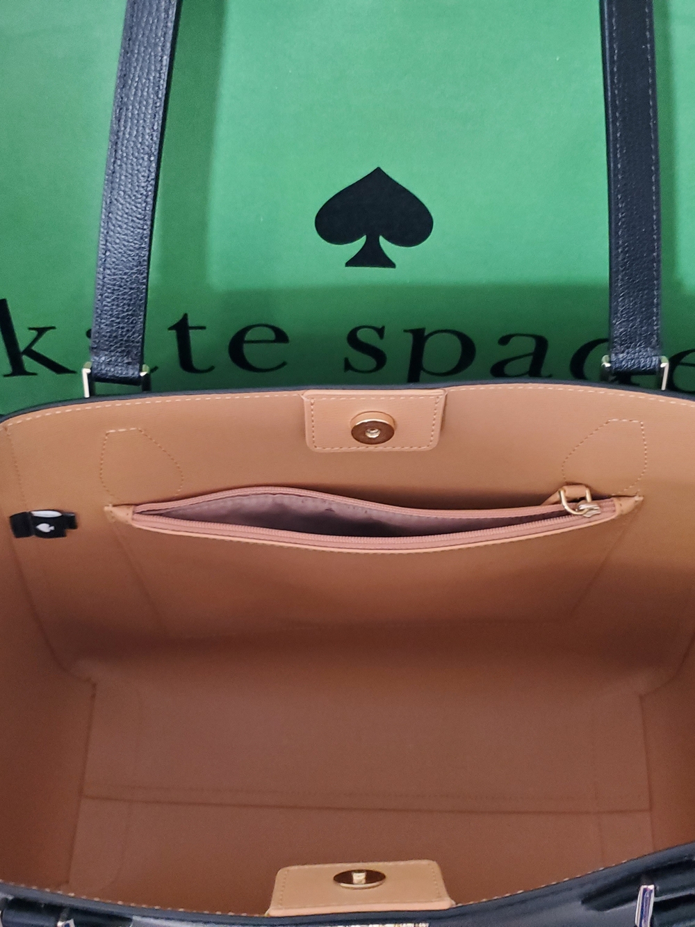 Kate Spade Black POPPY Leather Tote - Picture 7 of 13